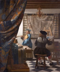 L'artista i la model xerrant. (Johannes Vermeer)